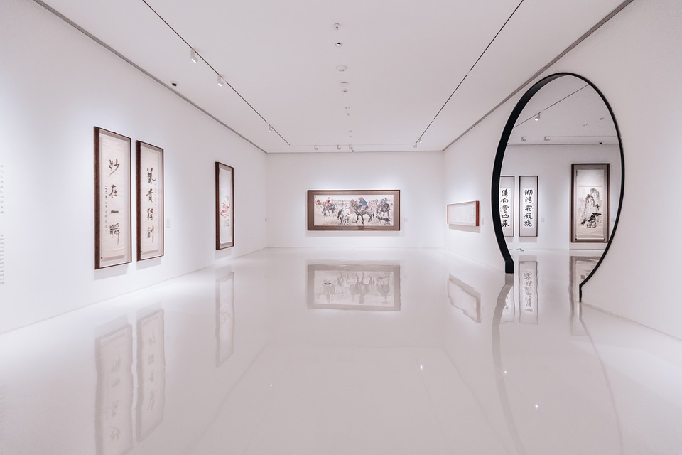 white art gallery